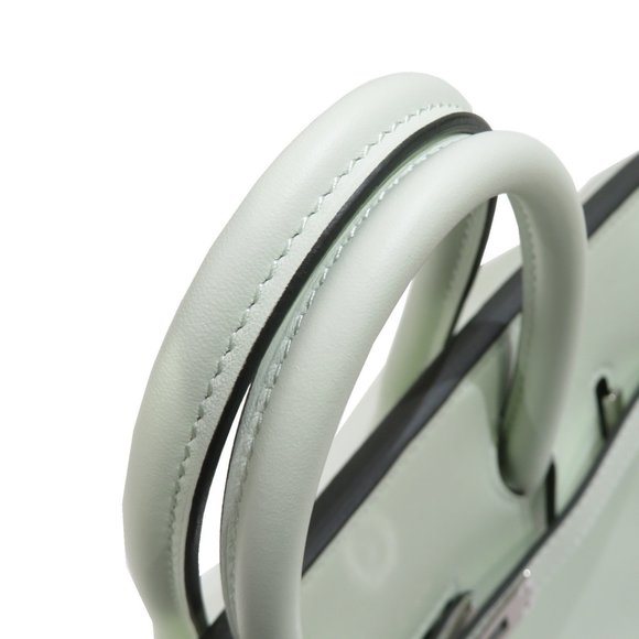 HERMES Hermes Birkin 25 Handbag Vert Fizz Silver Hardware Swift B Stamp C71 W... - Picture 10 of 16